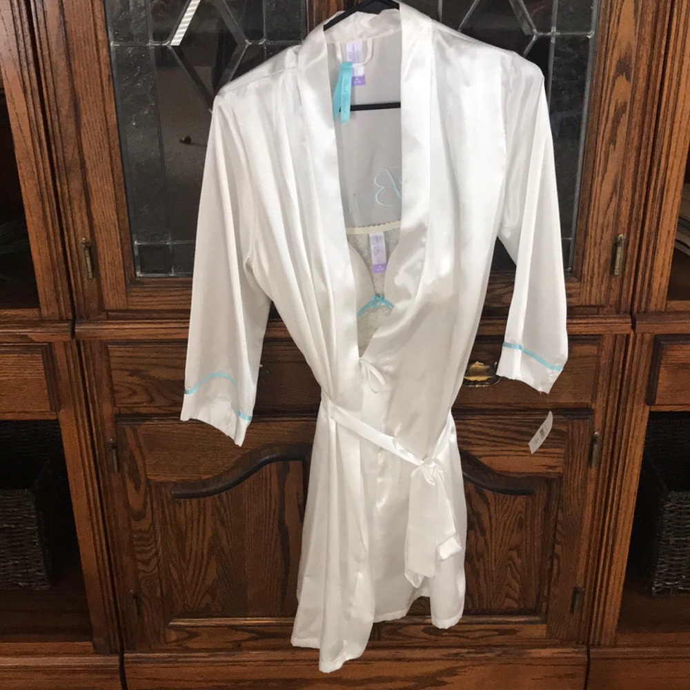 Never Worn 3 piece “Bride” robe